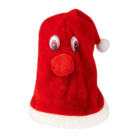 15 CM Red Battery Operated Dancing Christmas Hat