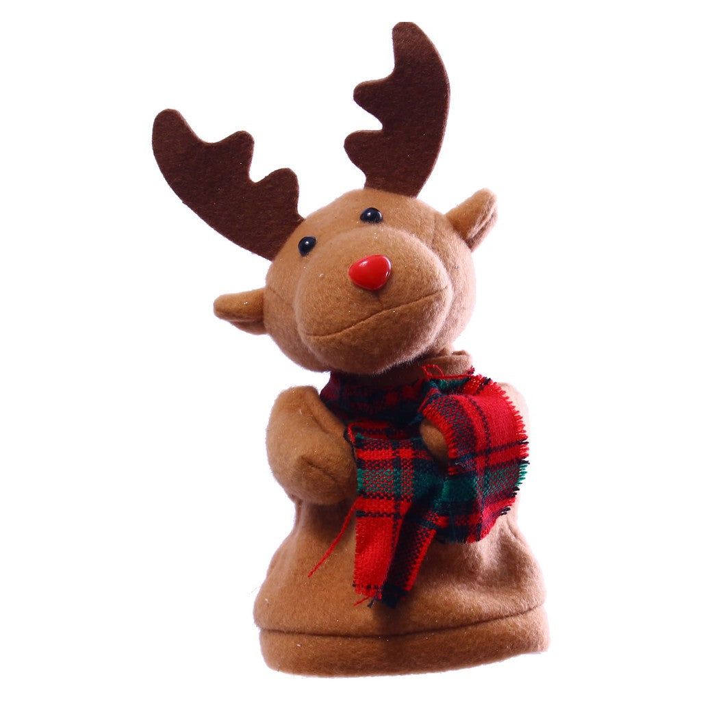 15 CM Battery Operated Dancing Reindeer Christmas Decoration