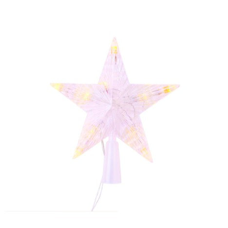 16 CM LED Star Treetop Christmas Decoration-Warm White