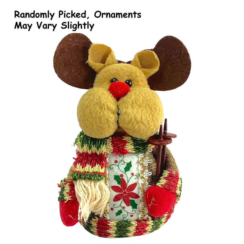 18 CM Plush Decoration Doll Plush Toy Hanging Christmas Ornament Table Decoration - Reindeer