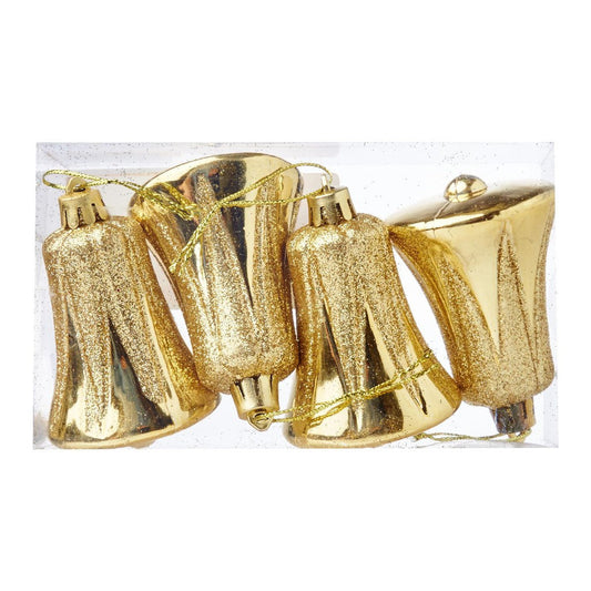 7CM Hanging Bells Christmas Tree Decoration - Gold