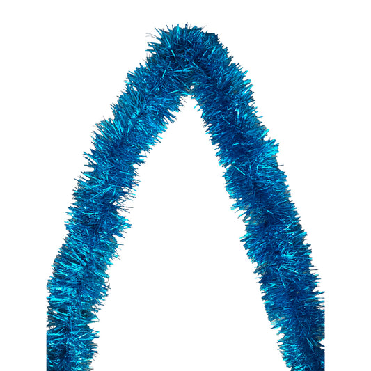 Christmas 1.8M Tinsel Garland Chain - Blue