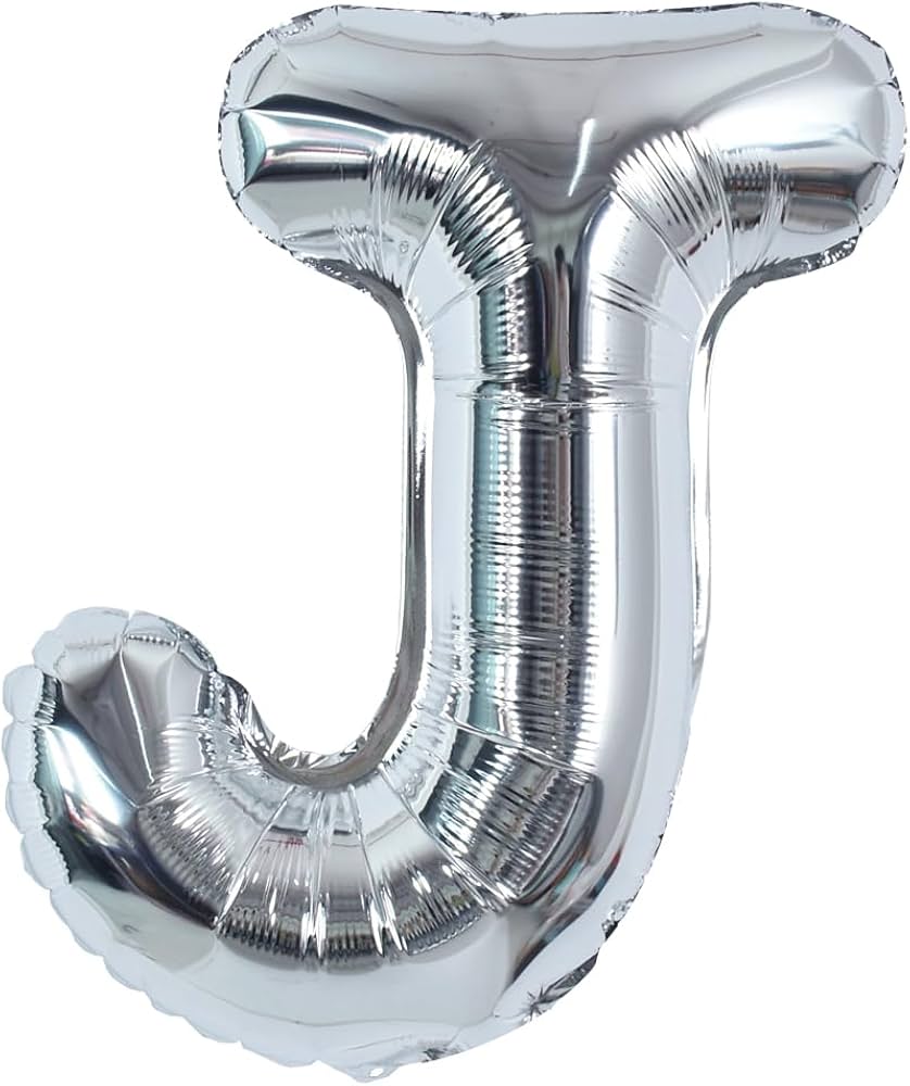 alphabet-balloon - J - Silver - 40 inch