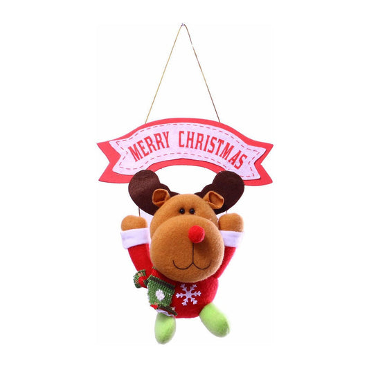 Merry Christmas Decorative Plaque - Reindeer