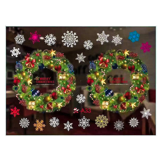 Window Glass Decoration Static Sticker Decal Colored Assorted Design Glass Decal