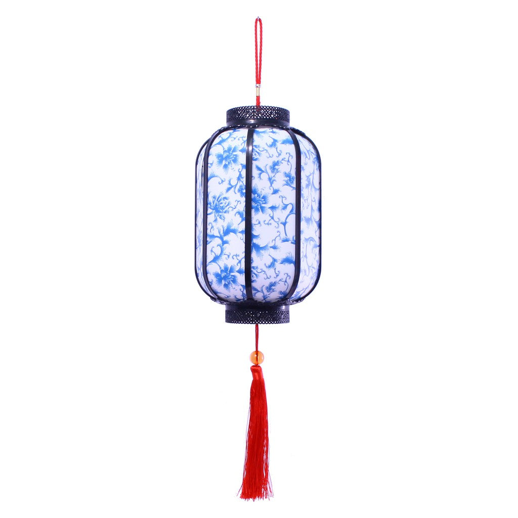 12 Inch Classic Chinese Lantern Decoration Blue