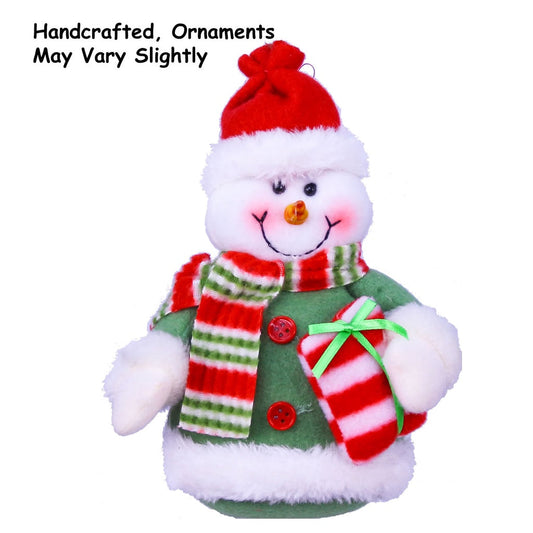 18 CM Plush Decoration Doll Plush Toy Hanging Christmas Ornament Table Decoration - Snowman