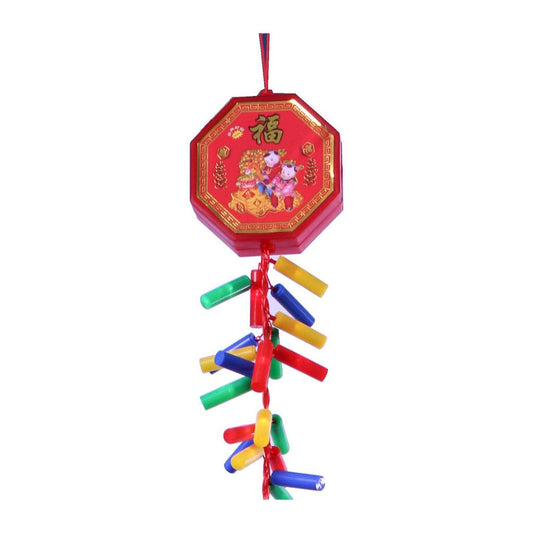 1m Multicolor Firecracker LED Chain Lights With Sound