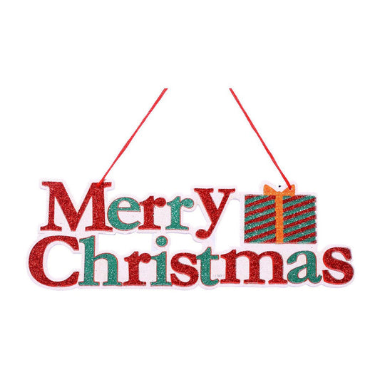 42 CM Plaque Decoration - Merry Christmas And Presents