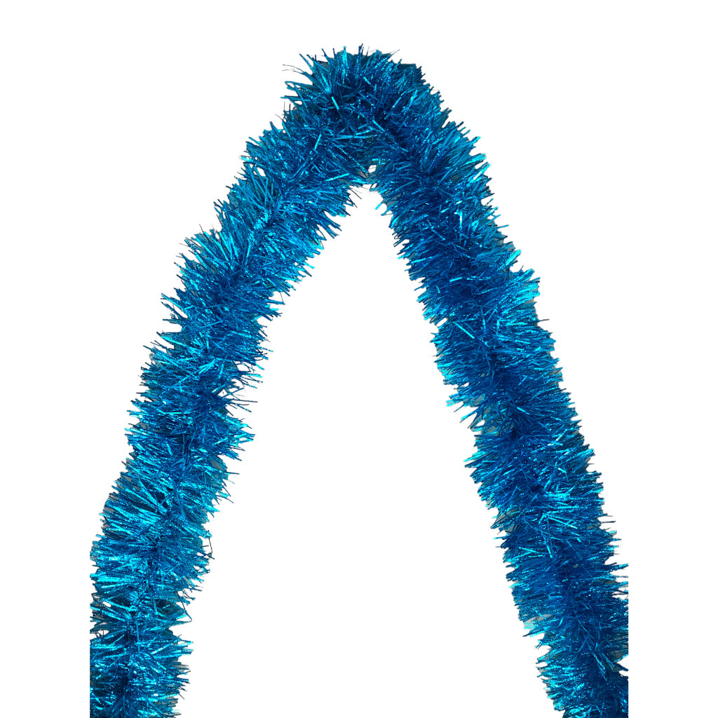 Christmas 1.8M Tinsel Garland Chain - Blue