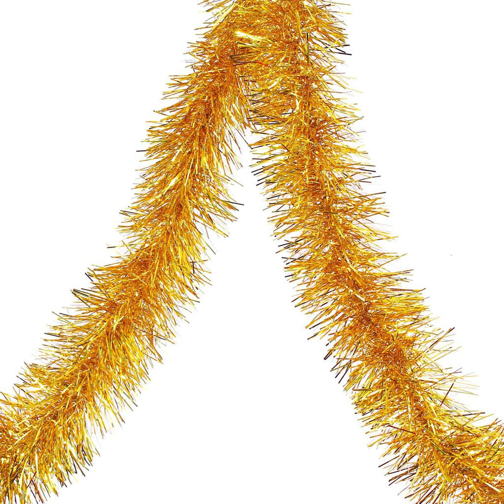Christmas 1.8M Tinsel Garland Chain - Gold