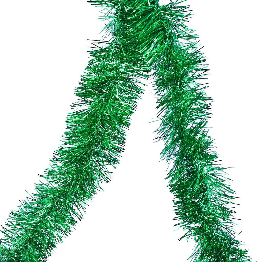 Christmas 1.8M Tinsel Garland Chain - Green