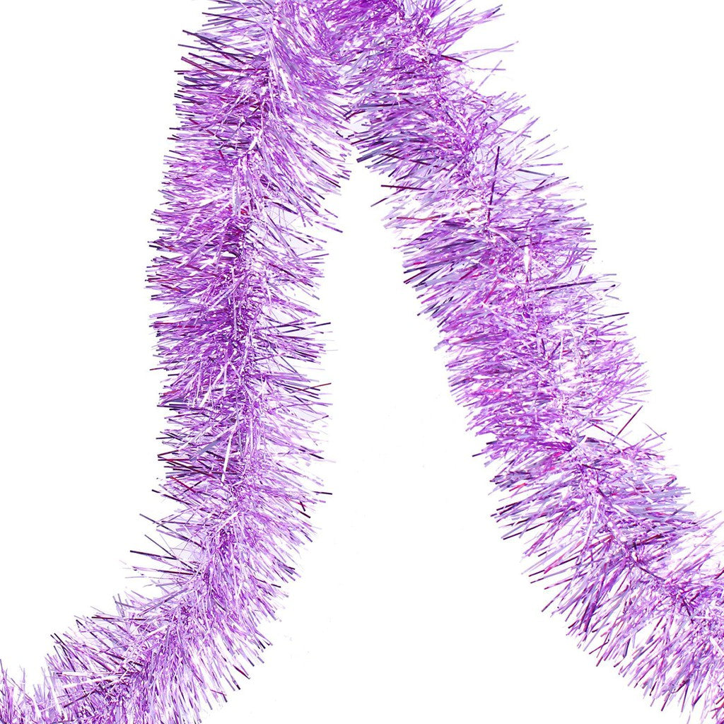 Christmas 1.8M Tinsel Garland Chain - Pink