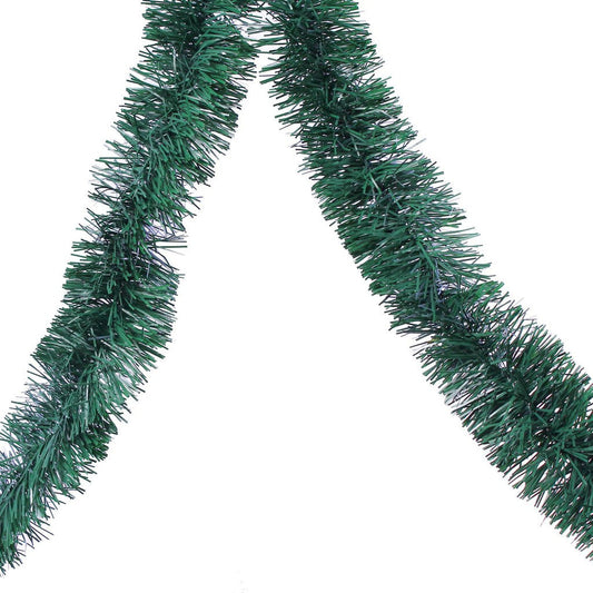 Christmas 1.8M Thick Tinsel Garland - Green Leaves